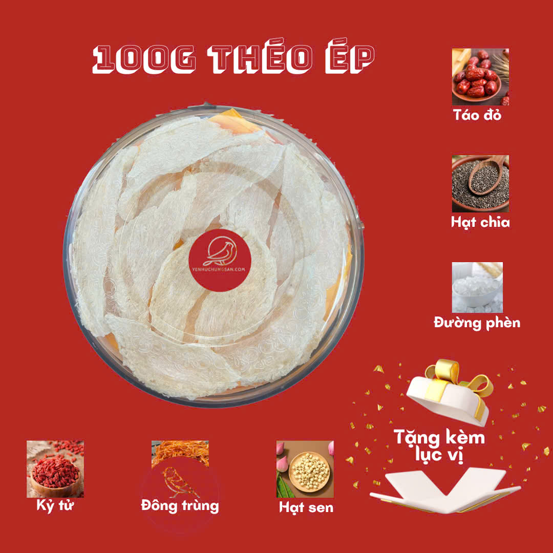 Yến rút lông ép thẳng (théo ép)